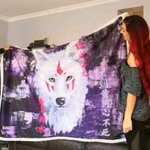 Load image into Gallery viewer, Warm Cozy &amp; Soft Wolf Blanket