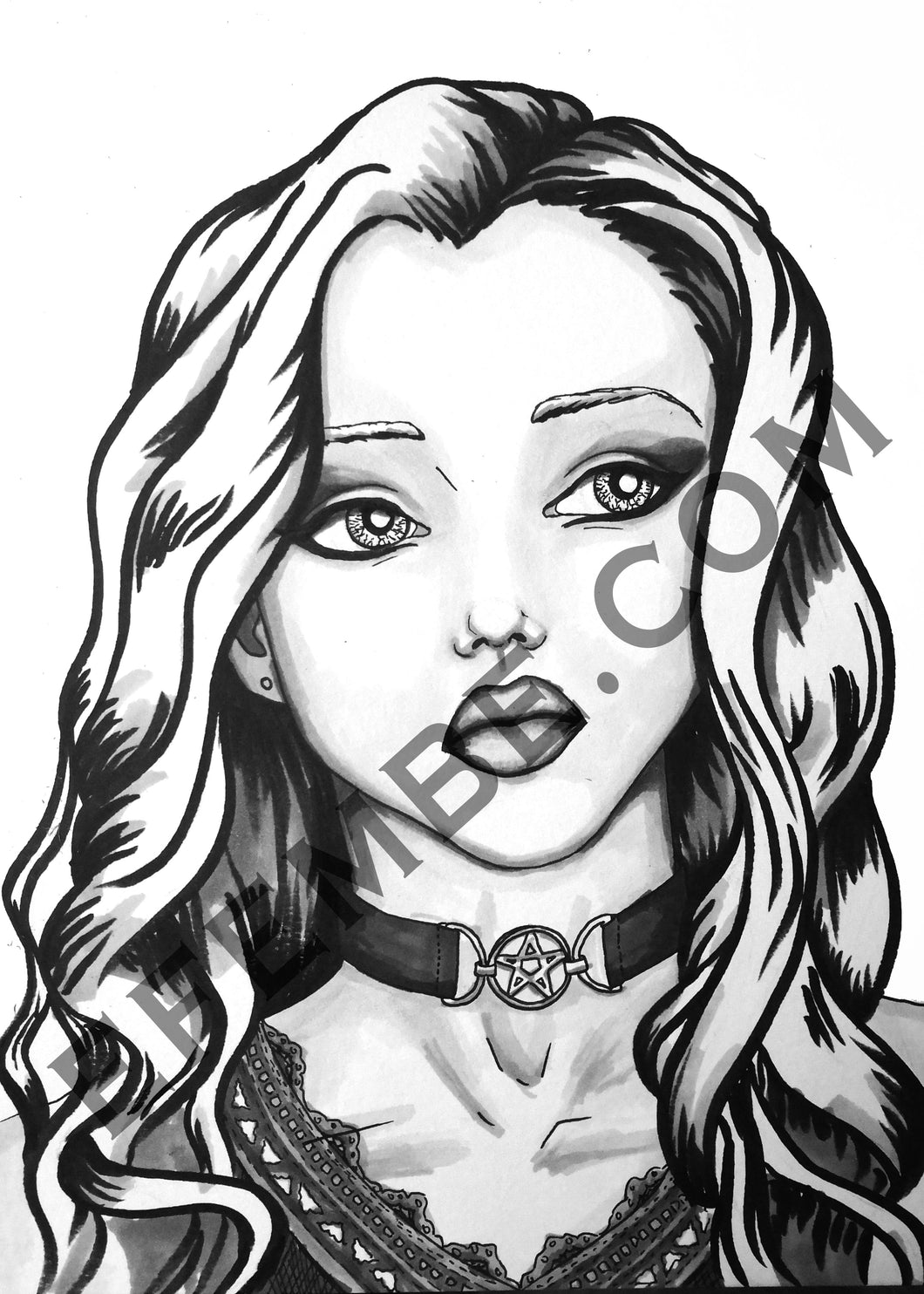 Lineart - Female Face 247