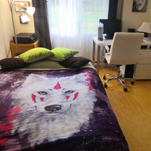 Load image into Gallery viewer, Warm Cozy &amp; Soft Wolf Blanket