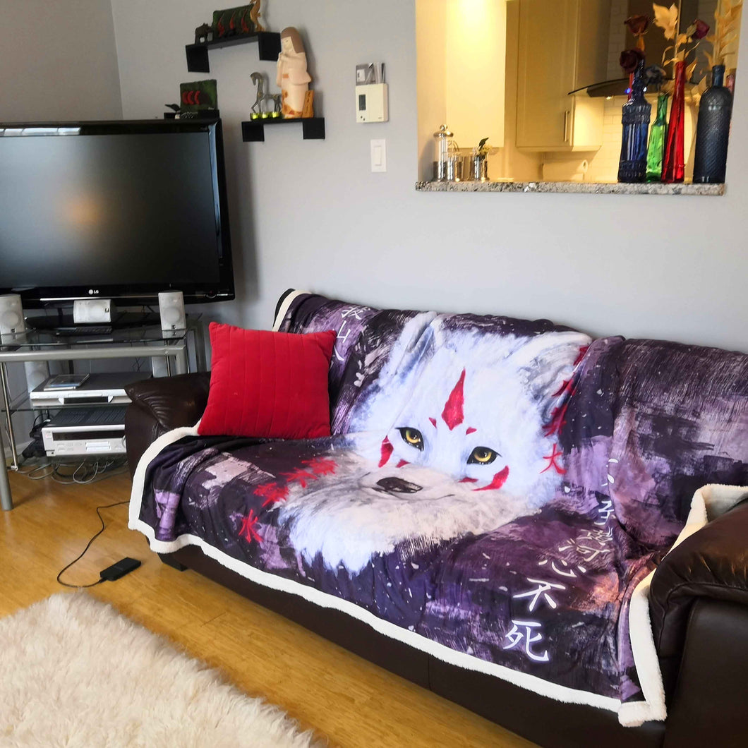 Warm Cozy & Soft Wolf Blanket